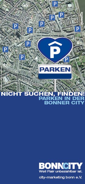 Abbildung Cover des Parkflyers Bonn Innenstadt